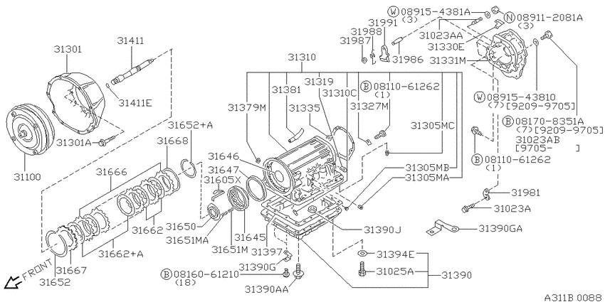 Torque converter,housing & case