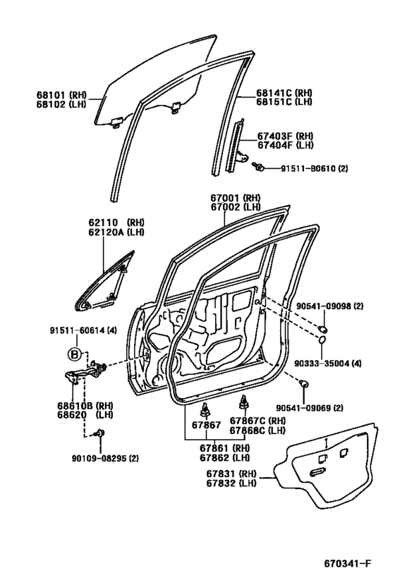 Front Door Panel & Glass