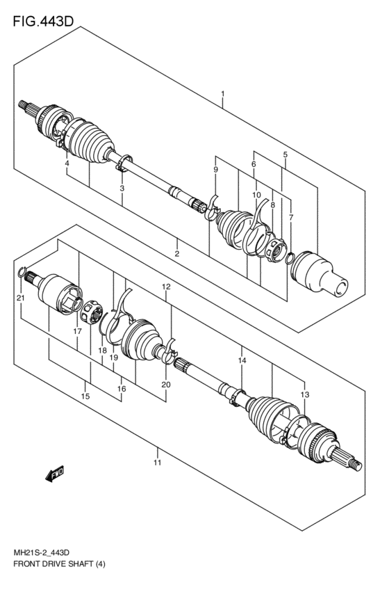 front-drive shaft