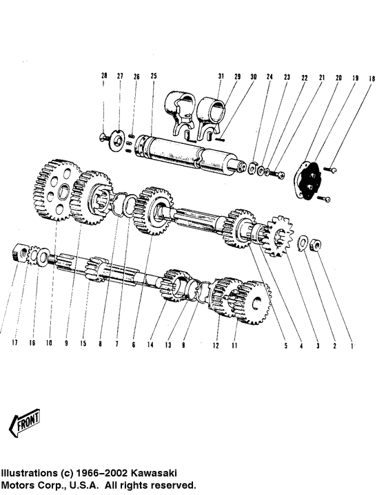 Transmission/change drum