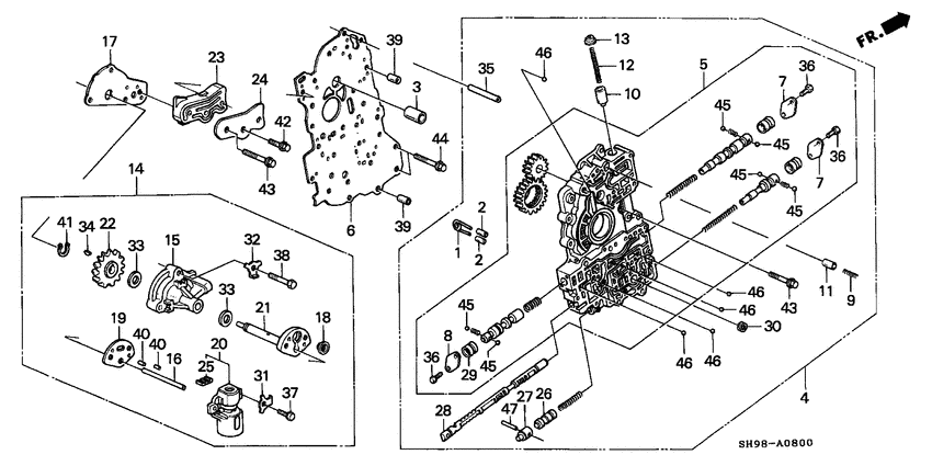 Main valve body