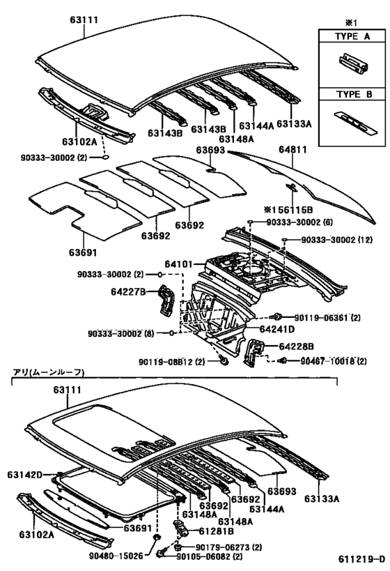 Roof Panel & Back Window Glass