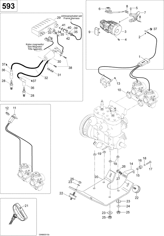 01- engine and engine support 593