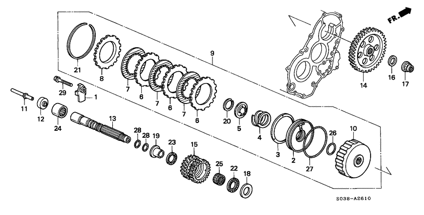 Sub shaft