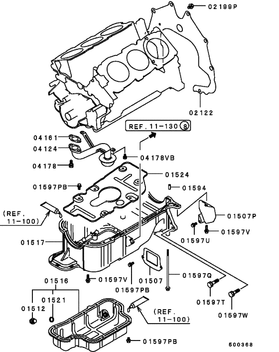 Cover,rear plate & oil pan