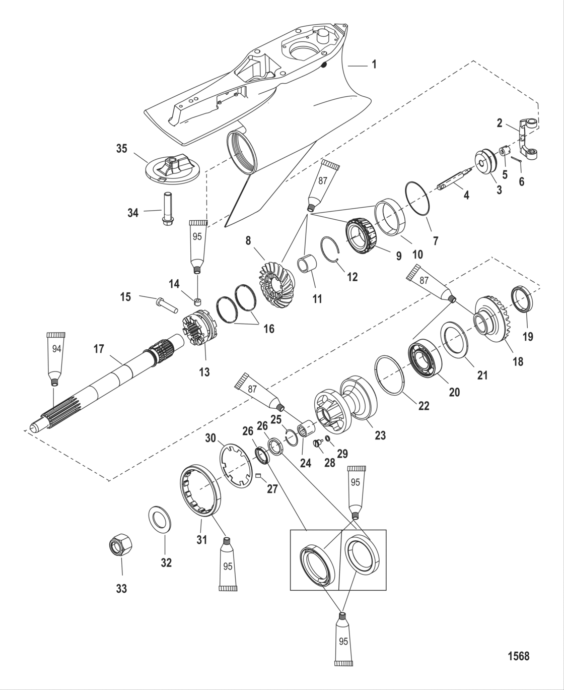 Gear Housing Propeller Shaft (Sport Master)