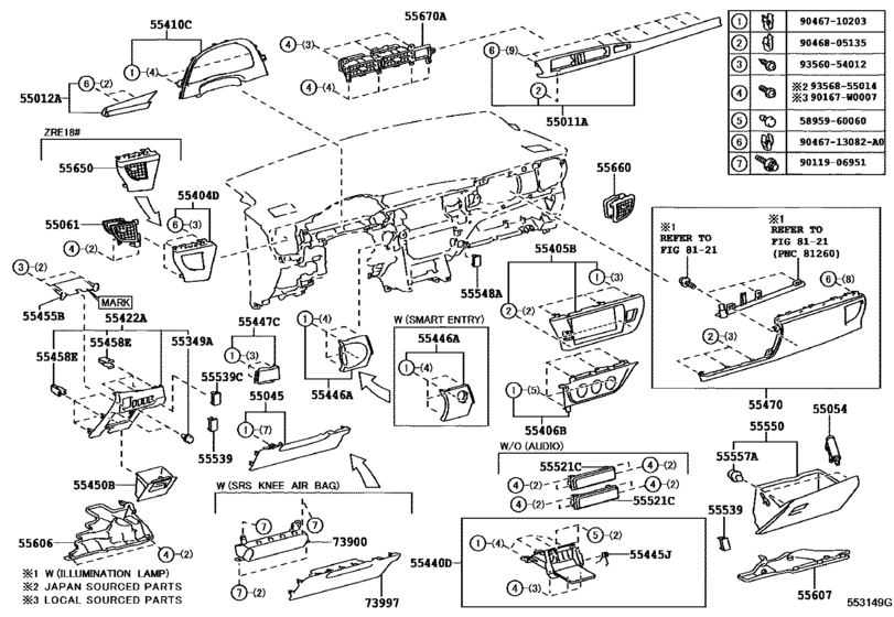 Instrument Panel & Glove Compartment