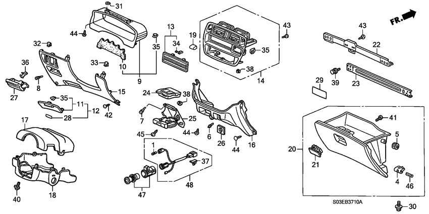 Instrument panel garnish