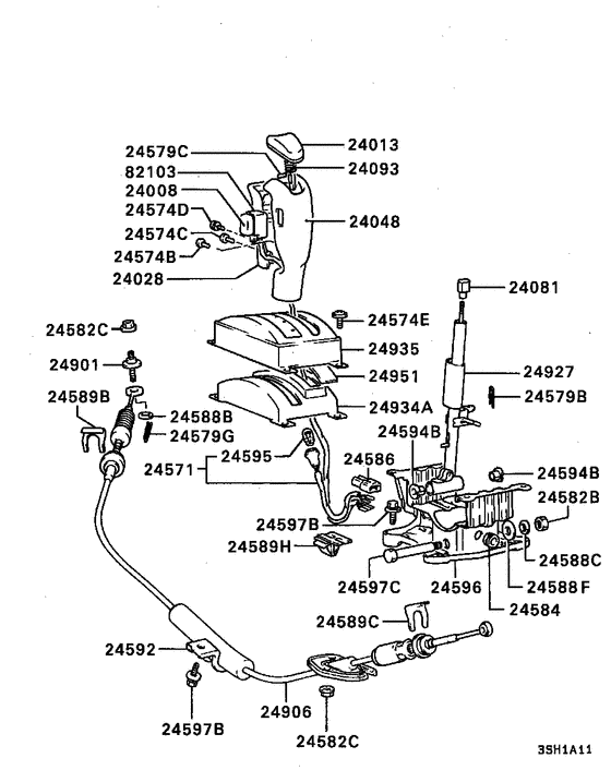 A/t floor shift linkage