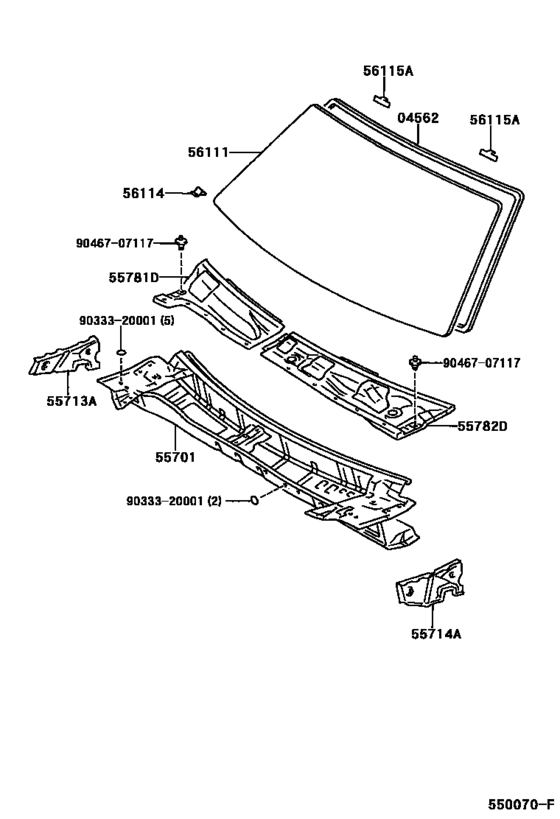 Cowl Panel & Windshield Glass