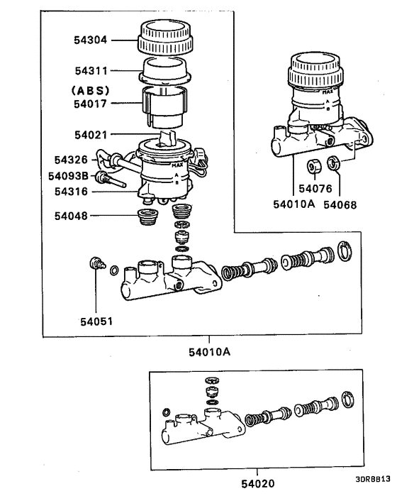 Brake master cylinder