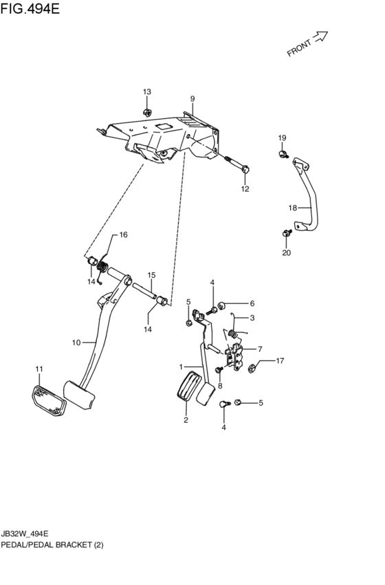 pedal / pedal bracket