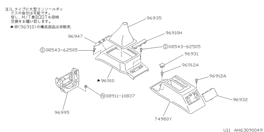 roof console & Console box