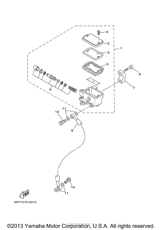 Front master cylinder