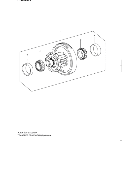 Transfer drive gear