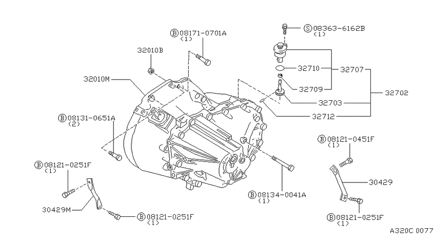 Manual transmission, transaxle & fitting