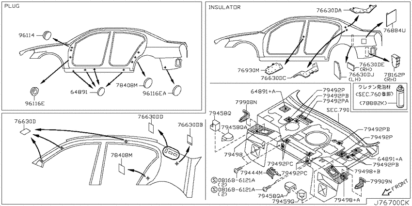 Body side fitting