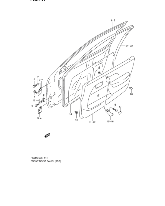 Front door panel