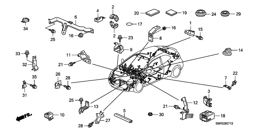 Harness band/bracket