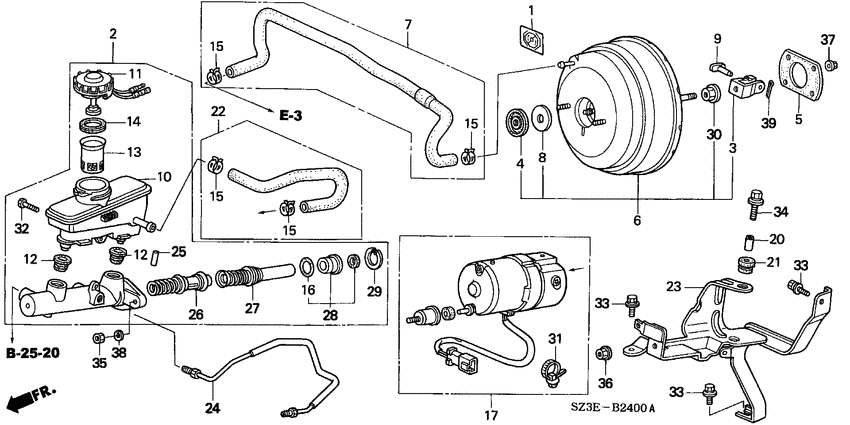 Brake master cylinder/ master power