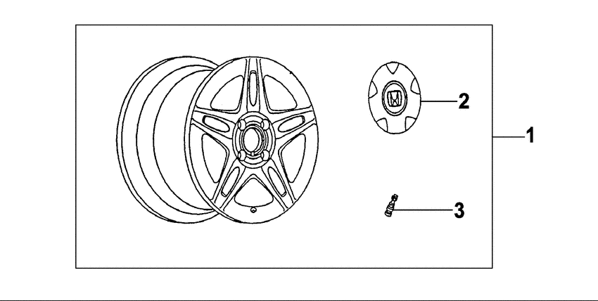 Alloy wheel 16x6,5j 5 double spoke
