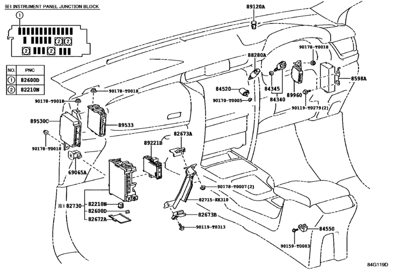 Switch & Relay & Computer for 2016 2018 Toyota FORTUNER TGN156
