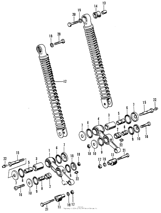Front shock absorber
