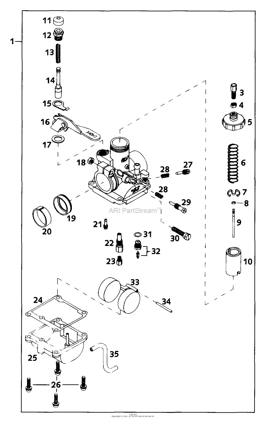Carburetor Mikuni Vm18