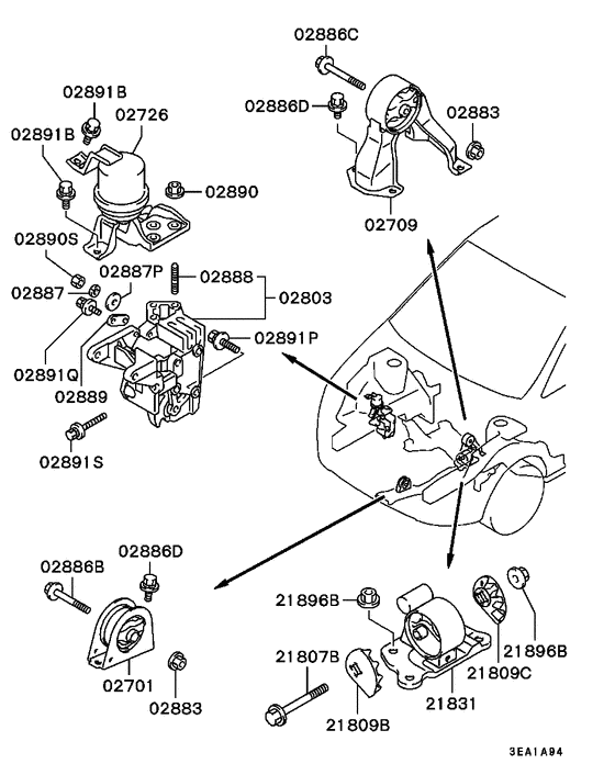 Engine mounting & support
