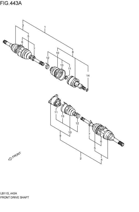 front-drive shaft