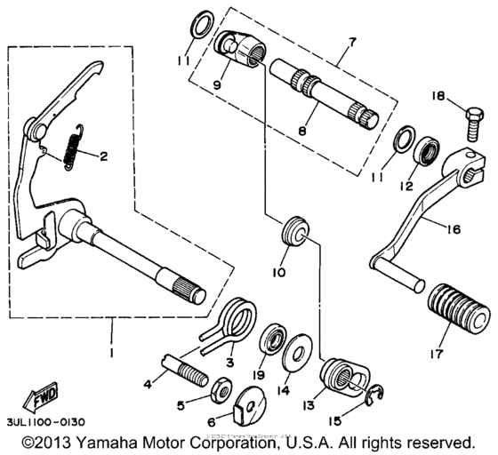 Shift shaft