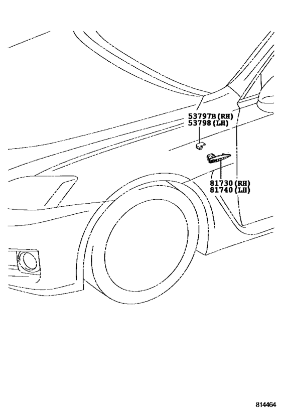 Side Turn Signal Lamp & Outer Mirror Lamp
