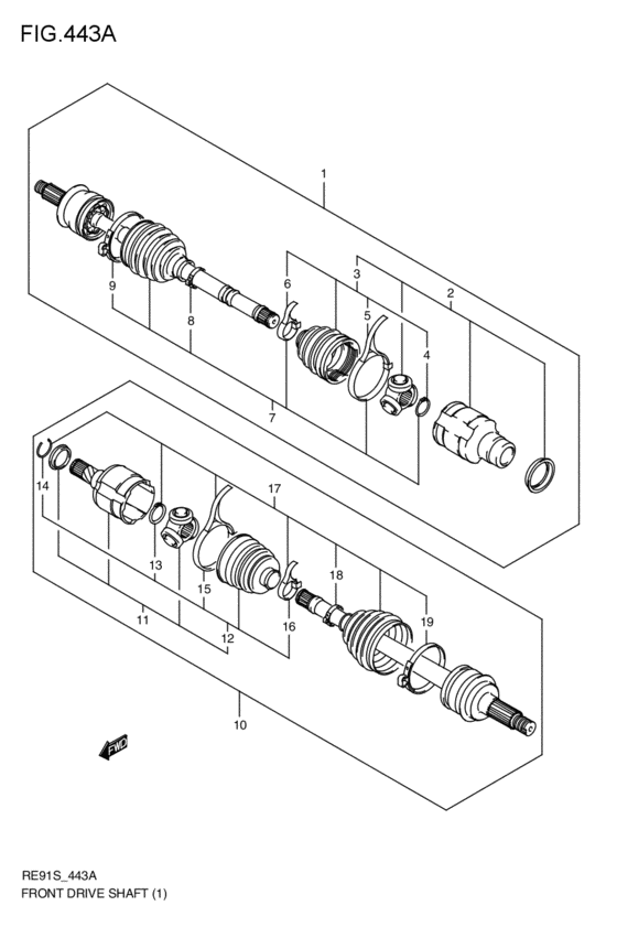 front-drive shaft