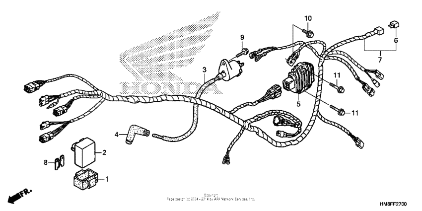 Wire harness (trx250tm)