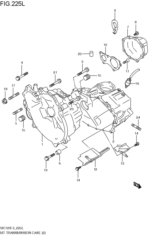 mt - transmission case