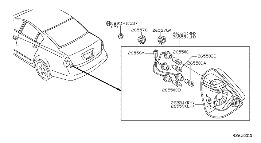 Rear combination lamp