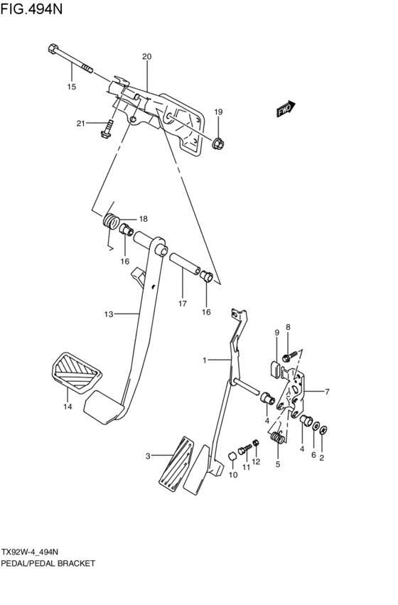pedal / pedal bracket