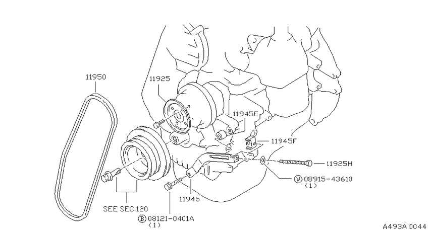 Power steering pump mounting