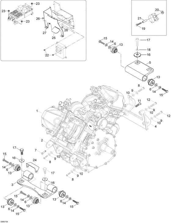 01- engine and engine support