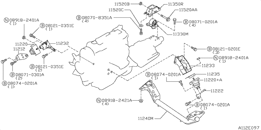 Engine & transmission   mounting