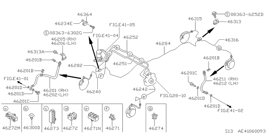 Brake piping & control