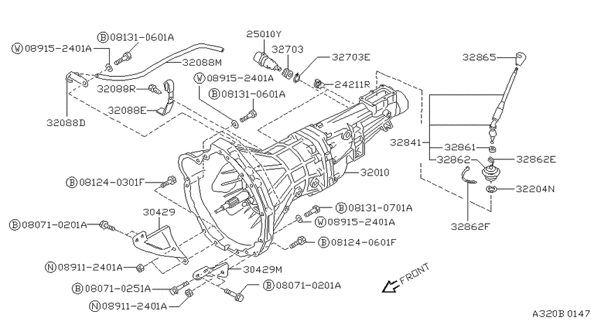 Manual transmission, transaxle & fitting