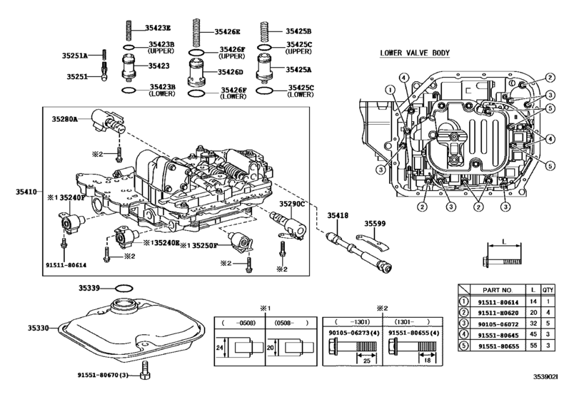 Valve Body & Oil Strainer (Atm)