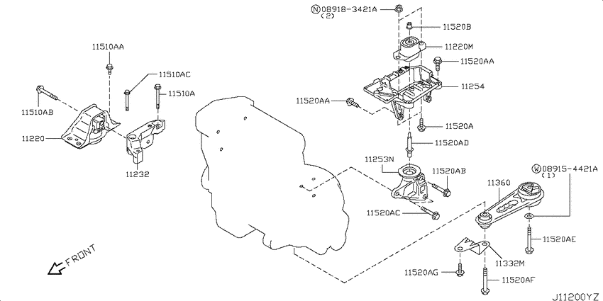 Engine & transmission   mounting