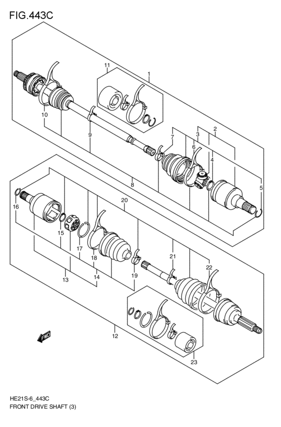 front-drive shaft