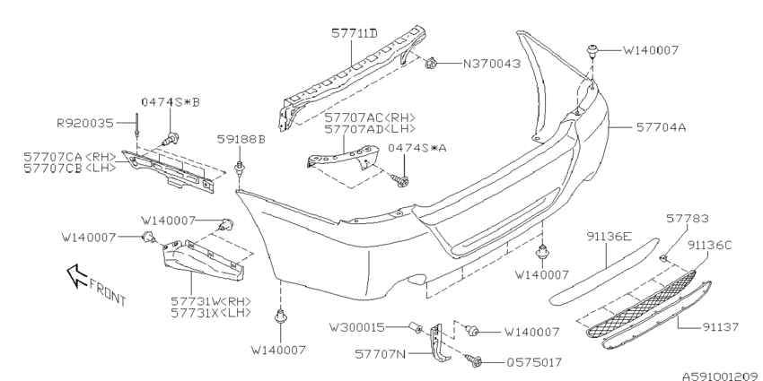 Rear bumper