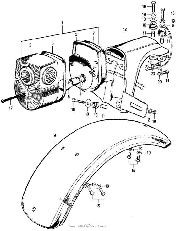 Taillight + rear fender