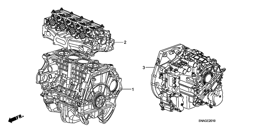Engine assy./ transmission assy.