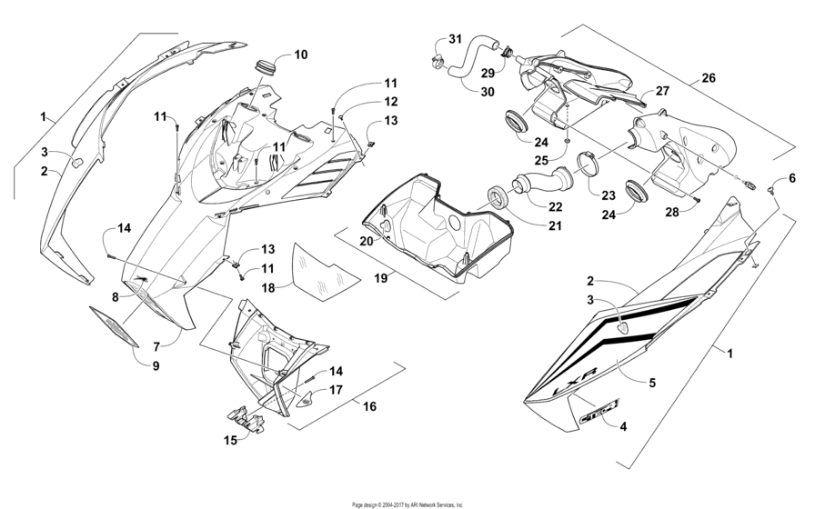 Hood And Air Intake Assembly