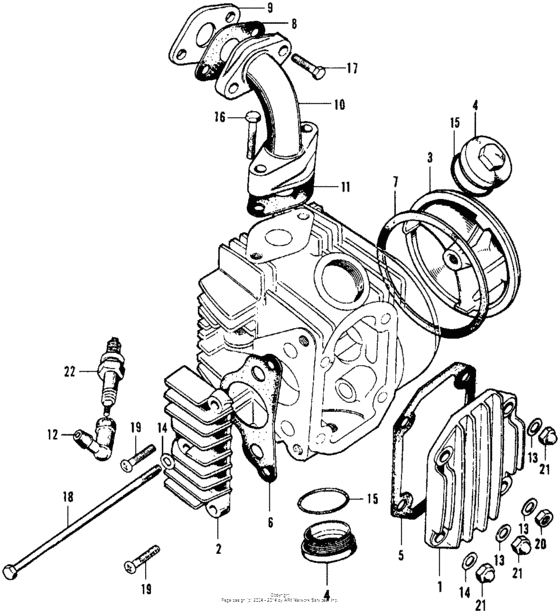 Cylinder head cover + inletpipe